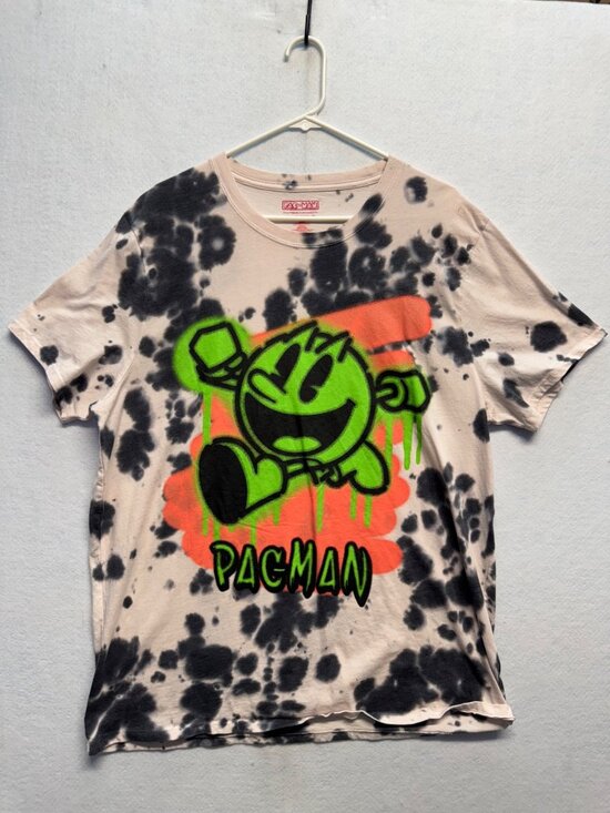 C-Life Group, LTD Tops - Pac-Man Tie-Dye Graphic T-Shirt By C-Life Group LTD
